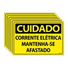 Combo 6 Placas De Sinalização Cuidado Corrente Elétrica Mantenha-se Afastado 30x20 Ecom IA - SC45 F9e Combo 6 Placas De Sinalização Cuidado Corrente Elétrica Mantenha-se Afastado 30x20 Ecom IA - SC45 F9e