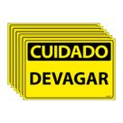 Combo 6 Placas De Sinalização Cuidado Devagar 30x20 Ecom IA - SC30 F9e Combo 6 Placas De Sinalização Cuidado Devagar 30x20 Ecom IA - SC30 F9e