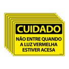 Combo 6 Placas De Sinalização Cuidado Não Entre Quando A Luz Vermelha Estiver Acesa 30x20 Ecom IA - SC19 F9e Combo 6 Placas De Sinalização Cuidado Não Entre Quando A Luz Vermelha Estiver Acesa 30x20 Ecom IA - SC19 F9e