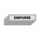 Combo 6 Placas De Sinalização Empurre 30x7 Ecom IA - B-520 F9e