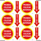 Combo 6 Placas De Sinalização Extintor / Proibido Colocar Materiais 30X20 Ekomunike - S-210 F9e