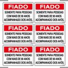 Combo 6 Placas De Sinalização Fiado Somente Para Pessoas C/ Mais de 90 Anos Acompanhado Dos Avós 30x20 Ekomunike - P-31 F9e Combo 6 Placas De Sinalização Fiado Somente Para Pessoas C/ Mais de 90 Anos Acompanhado Dos Avós 30x20 Ekomunike - P-31 F9e