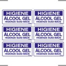 Combo 6 Placas De Sinalização Higiene Álcool Gel Higienize Suas Mãos 20x10 Ekomunike - P-37/1 F9e Combo 6 Placas De Sinalização Higiene Álcool Gel Higienize Suas Mãos 20x10 Ekomunike - P-37/1 F9e