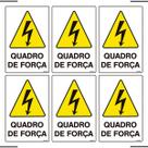 Combo 6 Placas De Sinalização Quadro De Força 20x30 Ekomunike - S-217/1 F9e