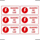 Combo 6 Placas De Sinalização Quadro De Luz 20x10 Ekomunike - X-741 F9e