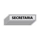 Combo 6 Placas De Sinalização Secretaria 30x7 Ecom IA - B-516 F9e Combo 6 Placas De Sinalização Secretaria 30x7 Ecom IA - B-516 F9e