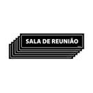 Combo 6 Placas Sinalização Sala De Reunião 30x7 - A-428 F9e