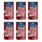 Combo 6 Unidades Petisco Para Cachorro Ossinho Palito Frutas Vermelhas Deliciosso Sabores Frutas 90g