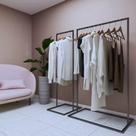 Combo Arara Espaçosas Industrial Decoração Closet Elegante