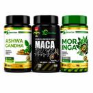 Combo Ashwagandha Ma ca Pe ruana negra black e Moringa 120 cápsulas cada 500mg linha premium Natuvitae