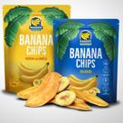 Combo Banana Chips Vegano Doce e Salgado Sem Glúten e Conservantes