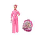 Combo Barbie Boneca Macacão Rosa (O Filme)+bolsinha