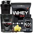 Combo Black Skull: Whey Turbo 907g + Creatina Turbo Refil 150g + Bcaa 30 tabs + Coqueteleira Shakeira