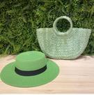 Combo bolsa praia mais chapeu