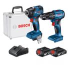 Combo Bosch à Bateria 18v com Parafusadeira Furadeira com Impacto GSB 185-LI + Chave de Impacto GDR 18V-200 com Maleta de Alumínio - 0 615 A00 25X Combo Bosch à Bateria 18v com Parafusadeira Furadeira com Impacto GSB 185-LI + Chave de Impacto GDR 18V-200 com Maleta de Alumínio - 0 615 A00 25X