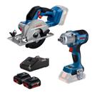 Combo bosch chave impacto gds 450 + serra gks 18v-51