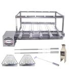 Combo Brasa Grill Gira 5 Espetos para Churrasqueiras Pré Moldadas de 65cm de Espaço Interno Largura