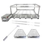Combo Brasa Grill Tradicional Gira 6 Espetos