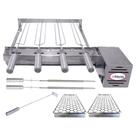 Combo Brasa Grill Tradicional Único Andar Gira 4 Espetos Churrasqueira Giratória Bi Volts Combo Brasa Grill Tradicional Único Andar Gira 4 Espetos Churrasqueira Giratória Bi Volts