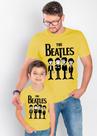 Combo camiseta adulto e criança Beatles desenho animado, exclusiva varias cores
