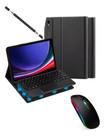 Combo Capa Teclado Touchpad + Mouse sem Fio para Galaxy Tab A9+ Plus