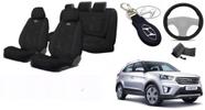 Combo Capas Premium Personalizado Creta 14-24 + Volante + Chaveiro