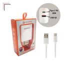 Combo Carregador Tomada Turbo 45w Usb E C + Cabo Usb Tipo C