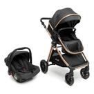 Combo Carrinho Travel System Duo Infanti Preto Bronze e Bebê Conforto Dorel Combo Carrinho Travel System Duo Infanti Preto Bronze e Bebê Conforto Dorel