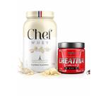 Combo Chef Whey Zero Lactose 907g Mousse de Chocolate Branco + Creatina 300g IntegralMedica
