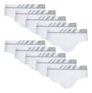 Combo Com 10 Cueca Slip Lupo Microfibra Sem Costura 691 Nf