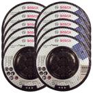 Combo Com 10 Discos Desbaste 4.1/2 Pol x 6 mm x 7/8 Pol Standard P/ Metal Bosch
