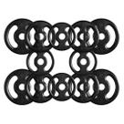 Combo com 12 Anilhas de Ferro Fundido - 24 Kg