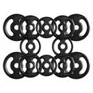 Combo com 12 Anilhas de Ferro Fundido - 24 Kg