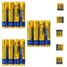 Combo com 12 Pilhas Palito AAA LR03 1.5V Alcalinas Energia Confiável e Econômica Para Eletrônicos