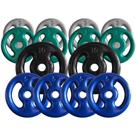 Combo com 14 Anilhas Emborrachadas - 60 Kg