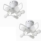Combo com 2 Ventilador de Teto Pequeno Potente Branco com chave liga/desliga 110v 220v