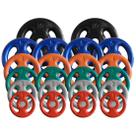 Combo com 22 Anilhas Emborrachadas - 80 Kg