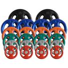 Combo com 22 Anilhas Emborrachadas - 80 Kg
