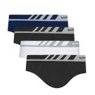 Combo Com 4 Cuecas Slip Microfibra Sem Costura Lupo Original