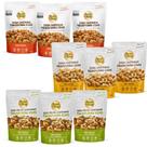 Combo com 6 unidades de Castanhas 3 unid. Caramelizada 100g 3 unid. Salgada 100g 3 unid. Mix 100g Amigos do Bem