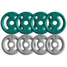 Combo com 8 Anilhas Emborrachadas - 20 Kg