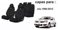 Combo Conforto Total Clio 1990-2012 + Volante + Chaveiro Tecido Combo Conforto Total Clio 1990-2012 + Volante + Chaveiro Tecido