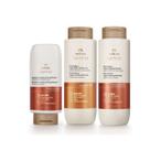 Combo Creme de Pentear Nutrição Profunda Cabelos Secos Lumina Natura Reparação Selador Cutículas