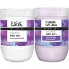 Combo creme esfoliante e hidratante pés e mãos dágua natural