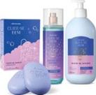 Combo Cuide-se Bem Show de Banho: Body Splash + Loção Corporal 400ml + Kit Sabonete em Barra 2x80g