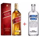 Combo da Live - Whisky Red Label 1 Litro + Vodka Absolut 1 Litro