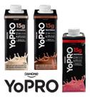 Combo Danone YoPRO - Morango, Coco e Chocolate - 12 Unidades