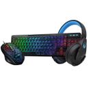 Combo de Acessórios Gamer Teclado e Mouse Led Headset Bluetooth Sem Fio