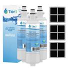 Combo de filtro de água e ar para geladeira Tier1 ADQ36006101, pacote com 3 unidades