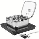 Combo de Mesa de Aquecimento Indução Tramontina com Panela Quadrada Suporte p/ Tampa 220V 64039420
